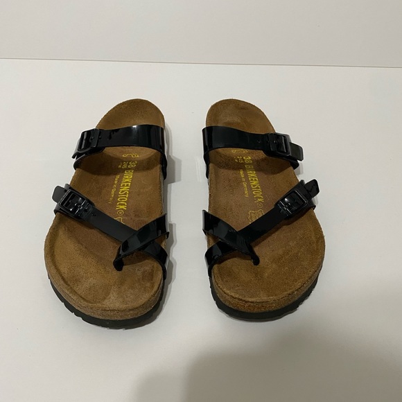 Birkenstock Mayari Sandals Patent Black Size 38 - Picture 1 of 10